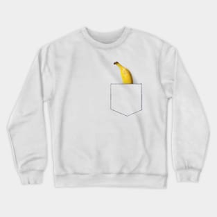 Banana in breast pocket Crewneck Sweatshirt